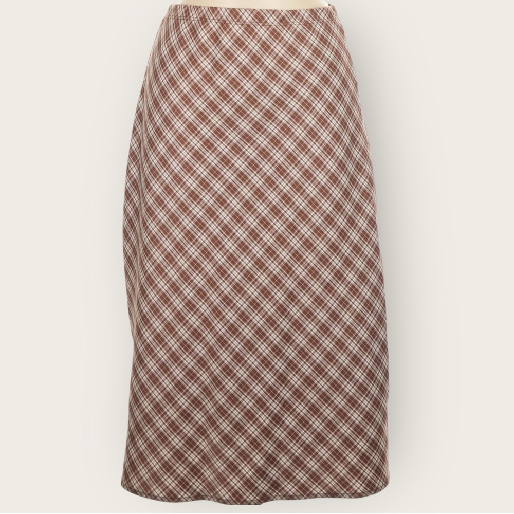 LISA SAYS GAH Sandy Midi Skirt in Hazelnut Plaid | M - Picture 5 of 13